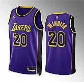 Men's Los Angeles Lakers #20 Dylan Windler Purple Statement Edition Stitched Basketball Jersey Dzhi,baseball caps,new era cap wholesale,wholesale hats
